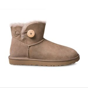 UGG Mini Bailey Button II Caribou Boots